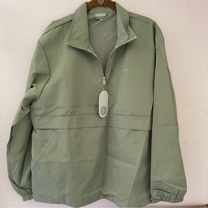 NWT ba\a Green Windbreaker Jacket from Fab Fit Fun Size L/XL